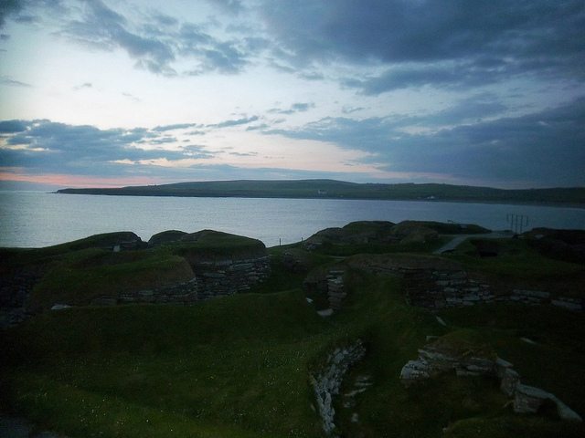 skara-brae-sunset