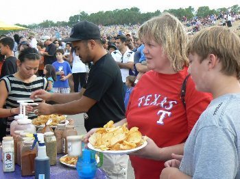 Food is a big part of the festival, with dozens of booths with high calorie goodies.