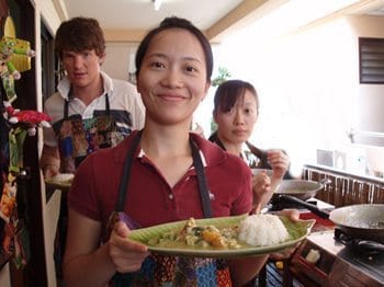 A tasty Thai lunch at Bangkok Cooking Academy. photos by Ronald Estrada.