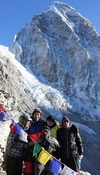 Team Mridula at the Base of Mt Everest.