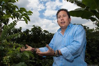 Manuel Sobogan, of Hacienda Combia in Colombia's Coffee Triangle.