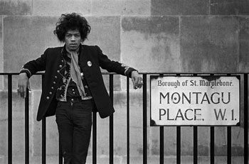 Jimi Hendrix in London.