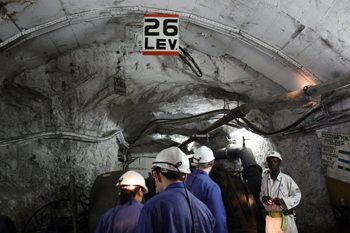 Level 26 of the AngloGold Ashanti Mine in Obuasi Ghana.