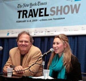 GoNOMAD Editor Max Hartshorne and Julia Dimon of 'Word Travels'