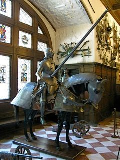 Knight at Peles Castle, Bucharest.