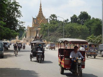 Street scene in Phnom Penh.