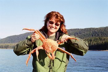 Kristine Stevens in Juneau, Alaska. A woman alone in Mumbai airport