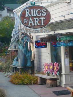 An eclectic crafts shop in Langley on Whidbey Island.