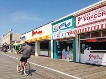 The boardwalk in Ocean City New Jersey. photos by Elle Rahilly