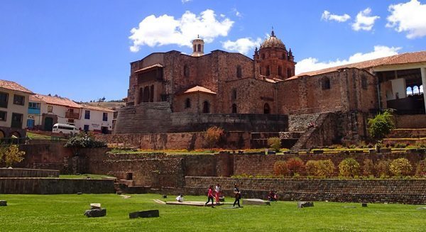 Coricancha Ruins in Cusco. 