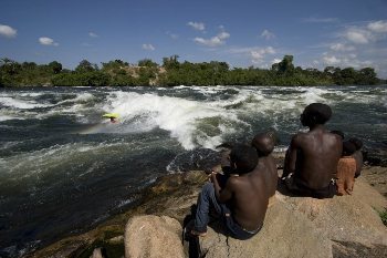 Waves on the mighty Nile river in Uganda. photo: The Pearl Guide Uganda.