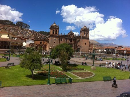 Plaza de Armas in Cusco. 