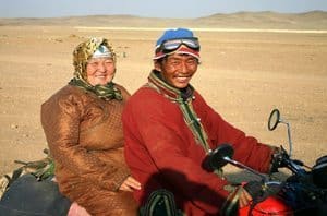 Gobi desert nomads in Mongolia.