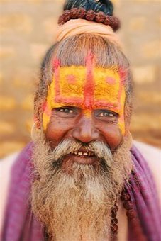 Holy Man in India.