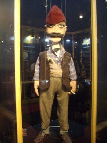 A puppet from the collection in the museum