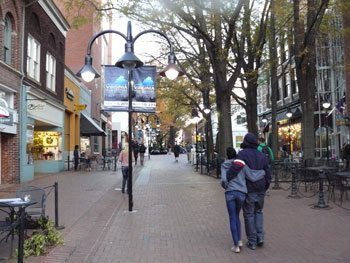 The Historic Downtown Mall in Charlottesville