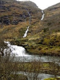 A faraway waterfall, plentiful in the Fjordlands.