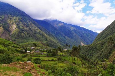 Hiking near Machu Pichu in Peru, South America.