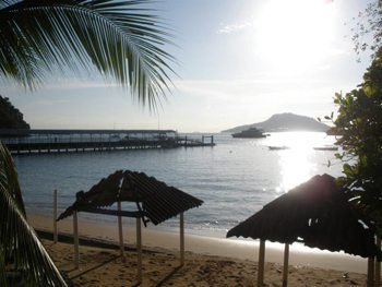 Beach near the hotel.