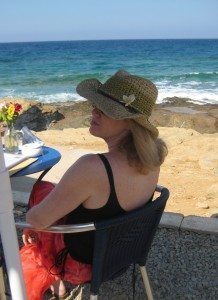 Stephanie Anderson Ladd in Mochlos, Crete.
