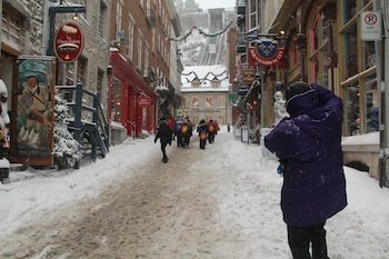 Quebec's enchanting Old City. Photo credit Kathleen Broadhurst