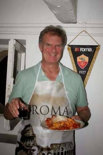 You don't get to eat out every night when you retire in Rome.