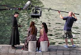 A scene being filmed for Game of Thrones 