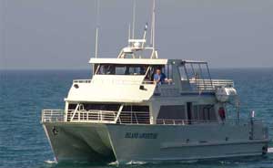Island Packer's catamaran, the way to get to Santa Cruz Island.