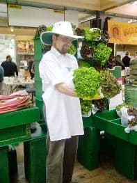 organic lettuce at museum