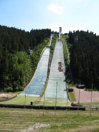 Oberhof summer ski jump.