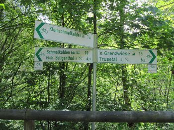 Signs in the Thuringian Forest