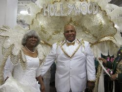 The king and queen of their Krewe.