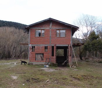 Accommodations for workers at the farm in Argentina Patagonia. photos by Melanie Gupta..