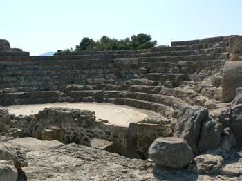 Amphitheater at Nora, in Sardinia.