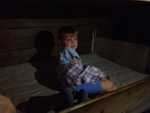 Our little friend in the whaler's bunk. Jamie Kimmel photo