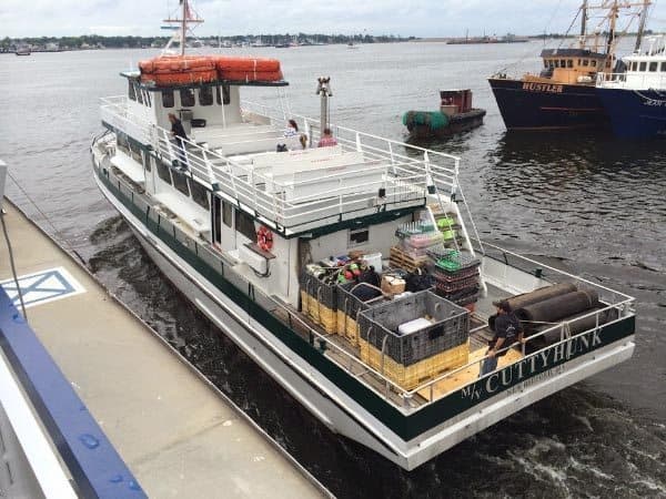 Cuttyhunk ferry in New Bedford, Mass.