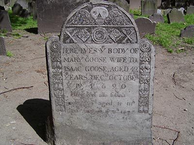 mary goose tombstone