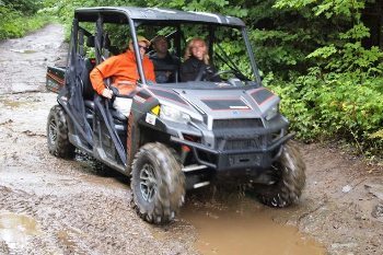 Riding an ATV on the 1000 miles of trails in Coos County, New Hampshire. Max Hartshorne photos.