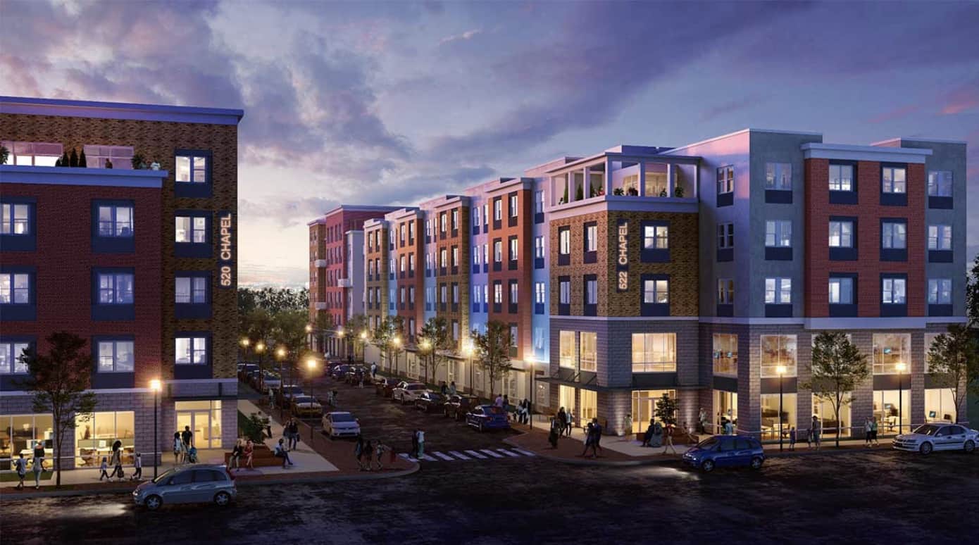 rendering of new apartments in Newark NJ.