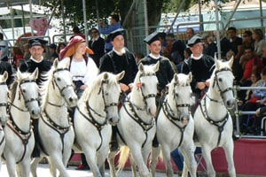 The Horsemen in the parade in Cagliari Sardinia.
