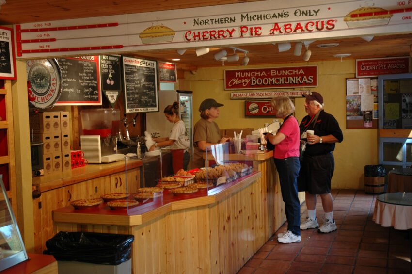 The famous Cherry Republic store in Traverse City...legendary. Traverse City tourism photo.