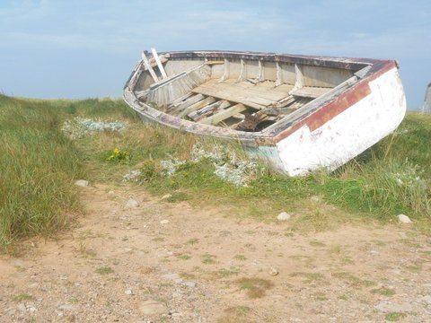 An old boat in the Magdalen Islands in Quebec. Cindy Bigras photos.