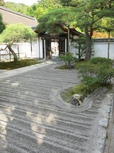 Zen garden in Kyoto.