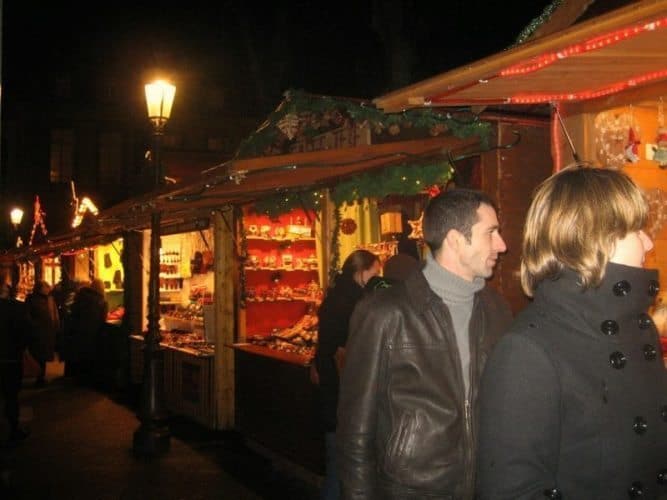 Christmas market in the city.