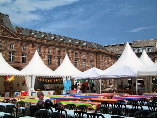 A food festival in Strasbourg.