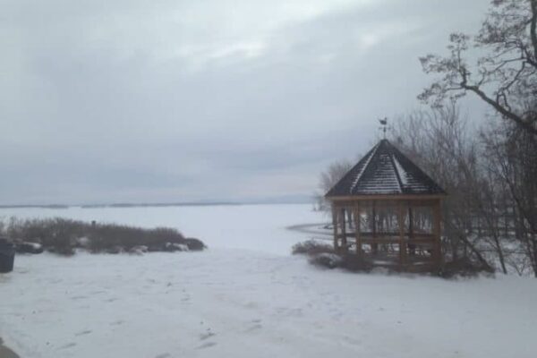 A snow covered view of Lake Champlain. Photos by Erica Garnett