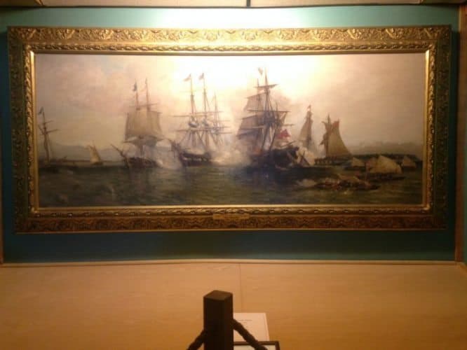 The original Battle of Plattsburgh painting 