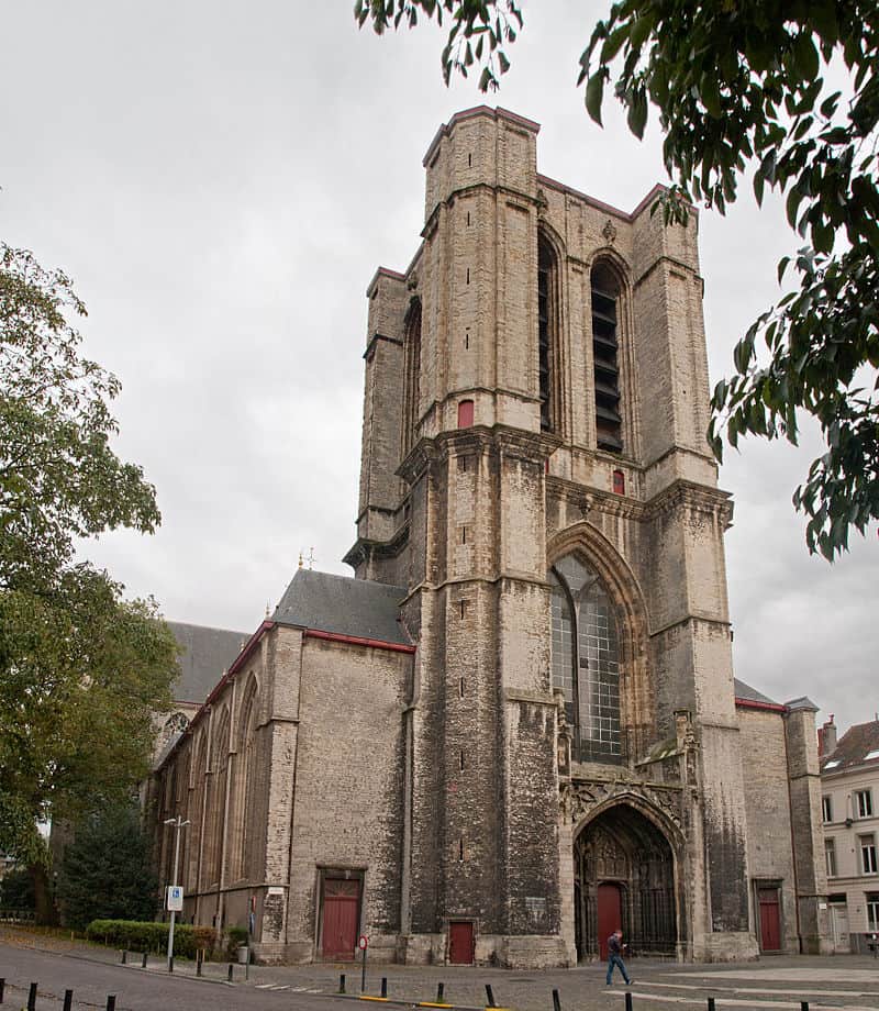 St Michael's Church in Ghent Belgium with the unfinished tower. Johan Bakker photo.