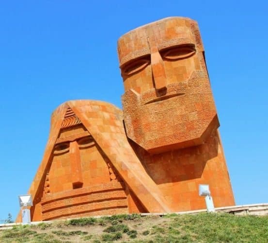 "We are our mountains" The Grandma Grandpa memorial in Stepanakert