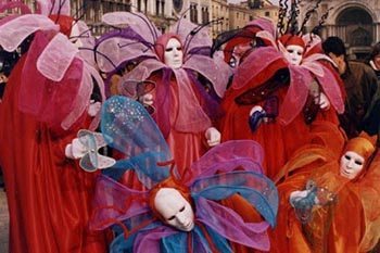 Carnevale red costumes